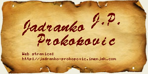 Jadranko Prokopović vizit kartica